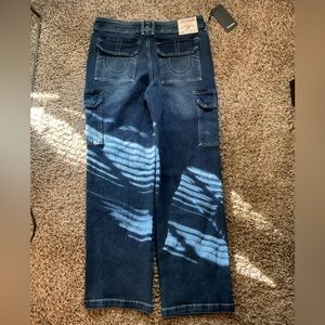 True Religion Dark Blue Wide Leg Flare Jeans